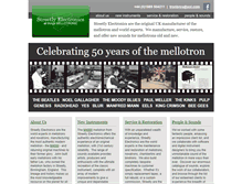 Tablet Screenshot of mellotronics.com